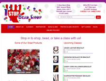 Tablet Screenshot of 1stopbeadshop.com